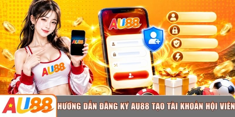 Thao tác hướng dẫn đăng ký AU88 tạo tài khoản hội viên chính thức